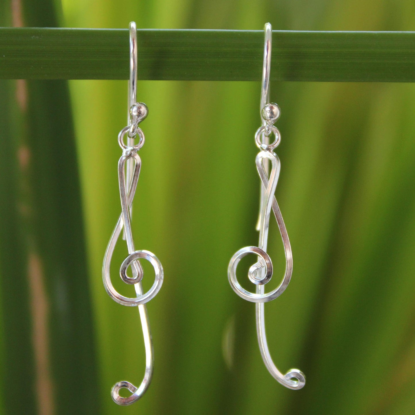 Siam Melody Sterling Silver Earrings