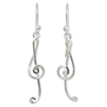 Siam Melody Sterling Silver Earrings