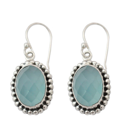 Be Mesmerized Blue Chalcedony Earrings from Sterling Silver Jewelry