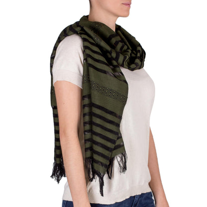 Jade Totonicapan Diamonds Cotton scarf