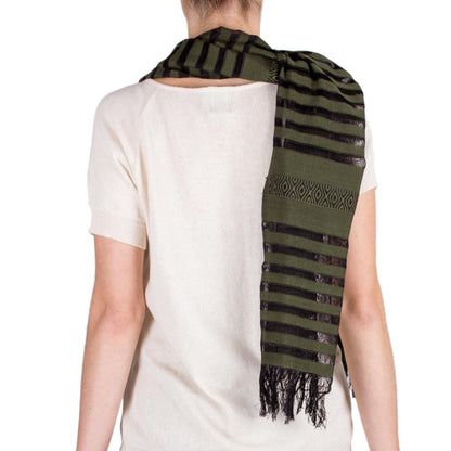 Jade Totonicapan Diamonds Cotton scarf