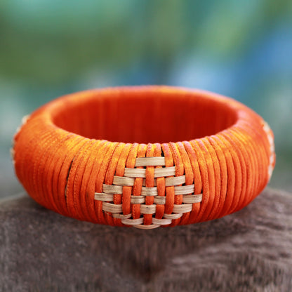 Indian Sun Hand Crafted Natural Fiber Bangle Bracelet