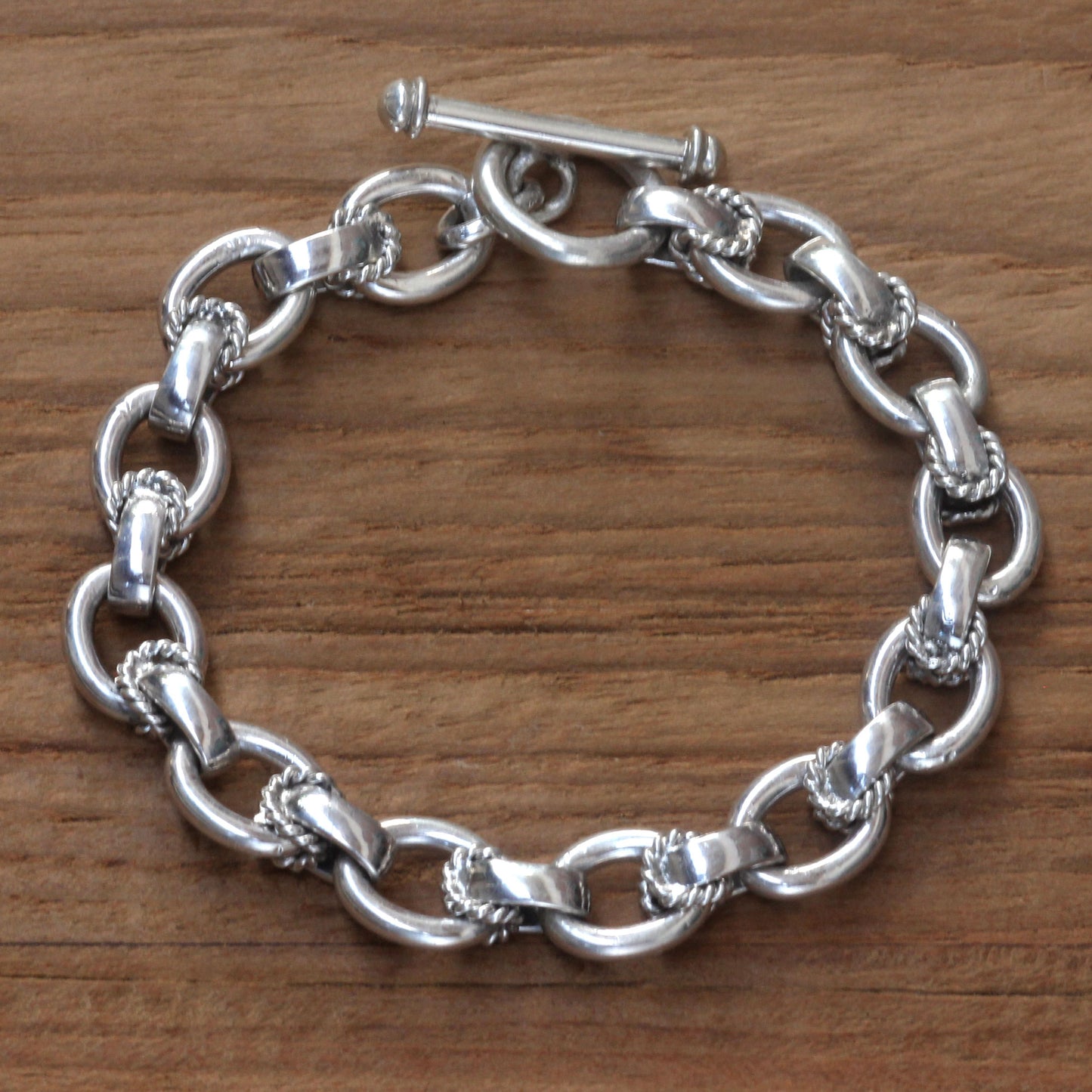 Brave Lady Silver Link Bracelet