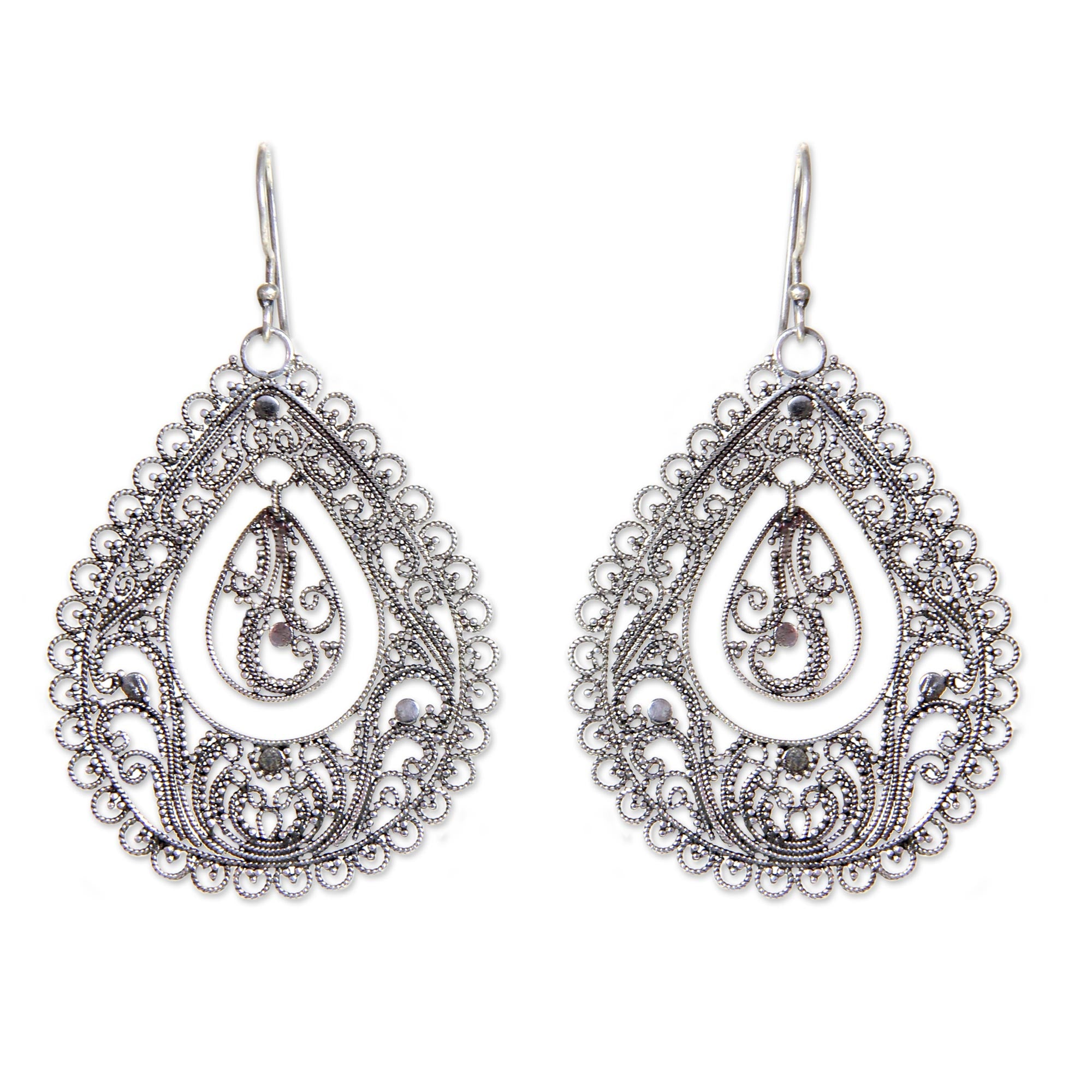 Water Filigree outlet Earrings