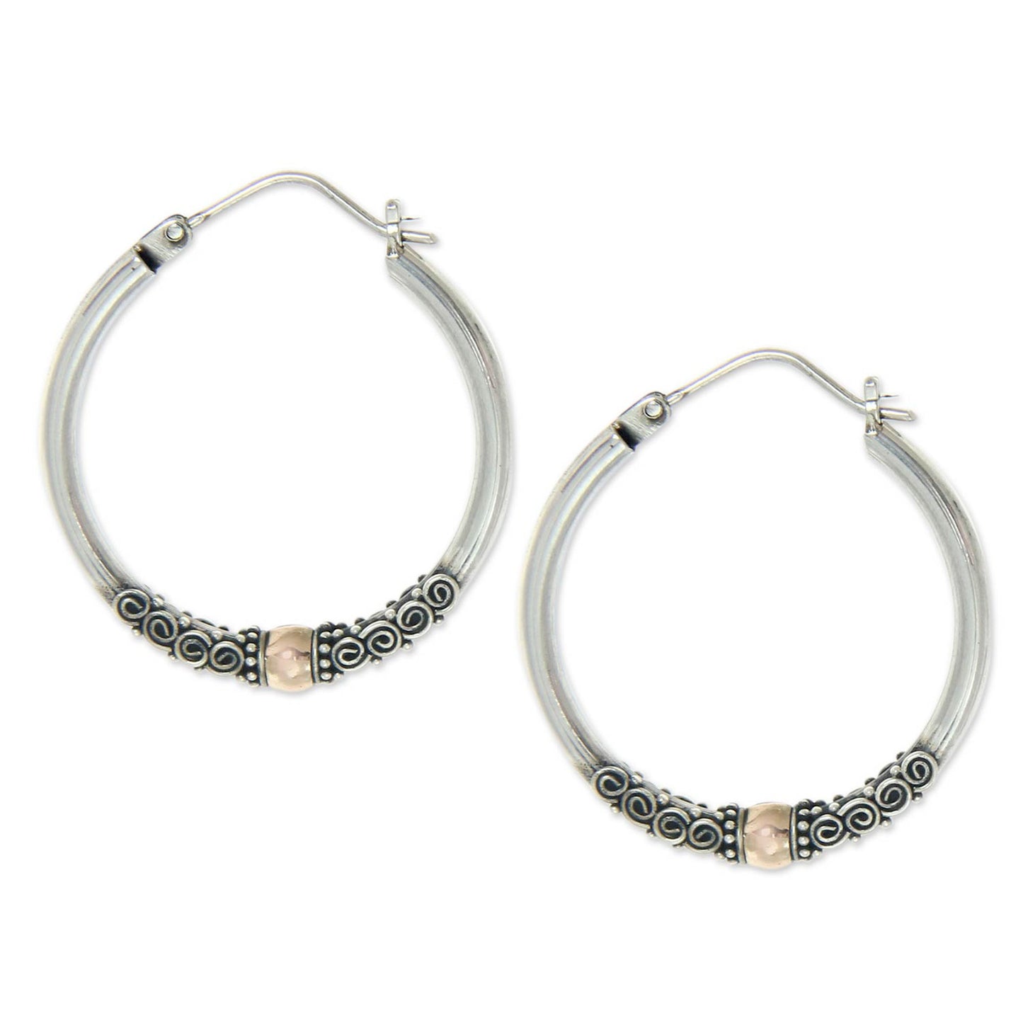 Cloud Kissed Moon Hoop Earrings