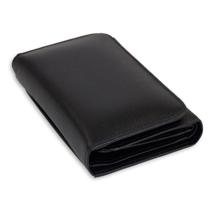 Black Infinity Tri-fold Wallet