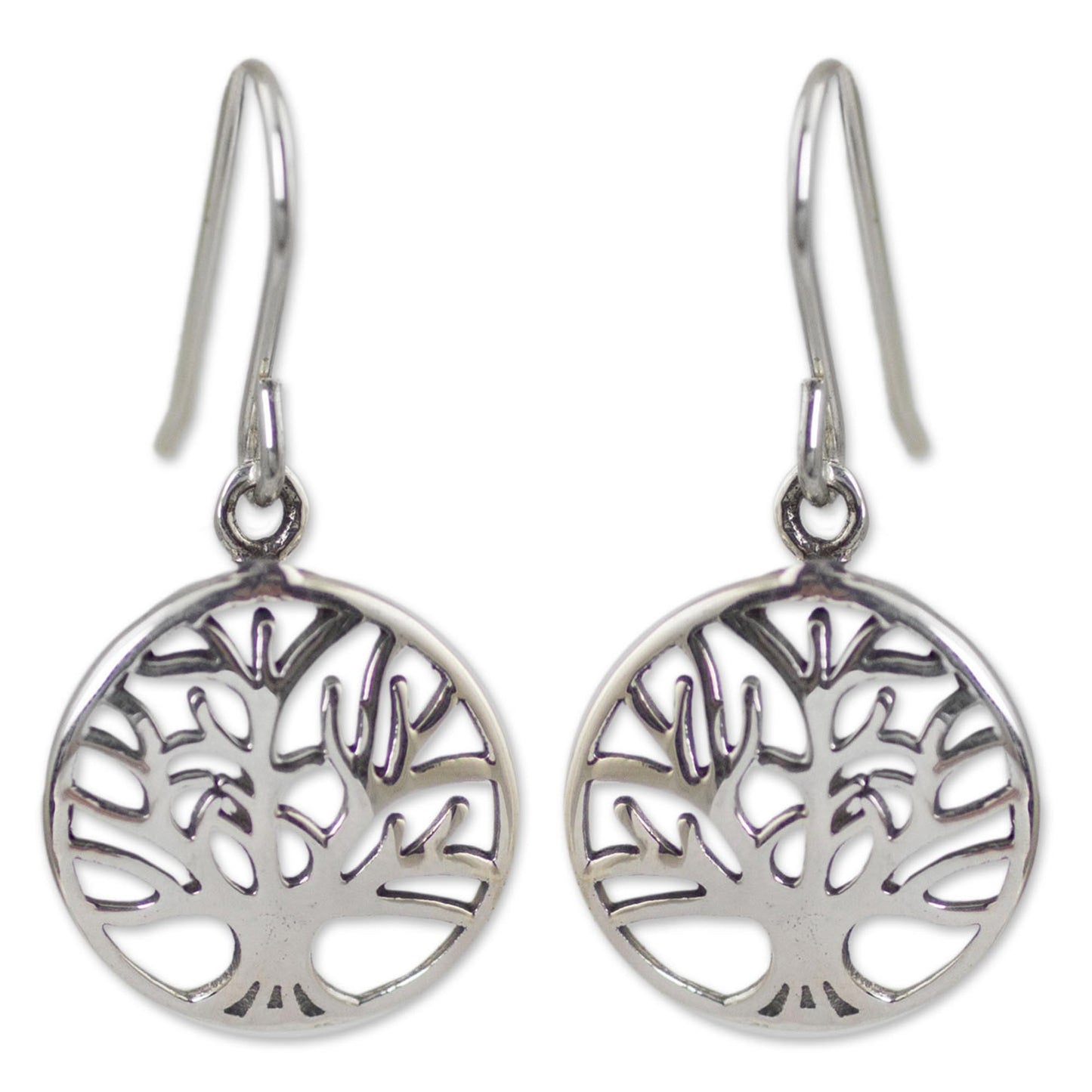 Living Forest Silver Dangle Earrings