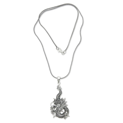 Dragon Splendor Sterling Silver Necklace