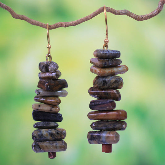 Anidaso Soapstone beaded earrings