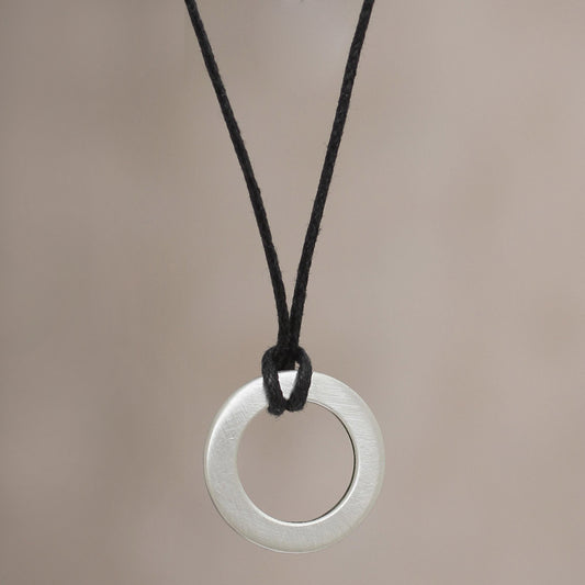 Perfect Circle Men's sterling silver necklace