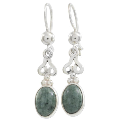 Love Poem Jade dangle earrings