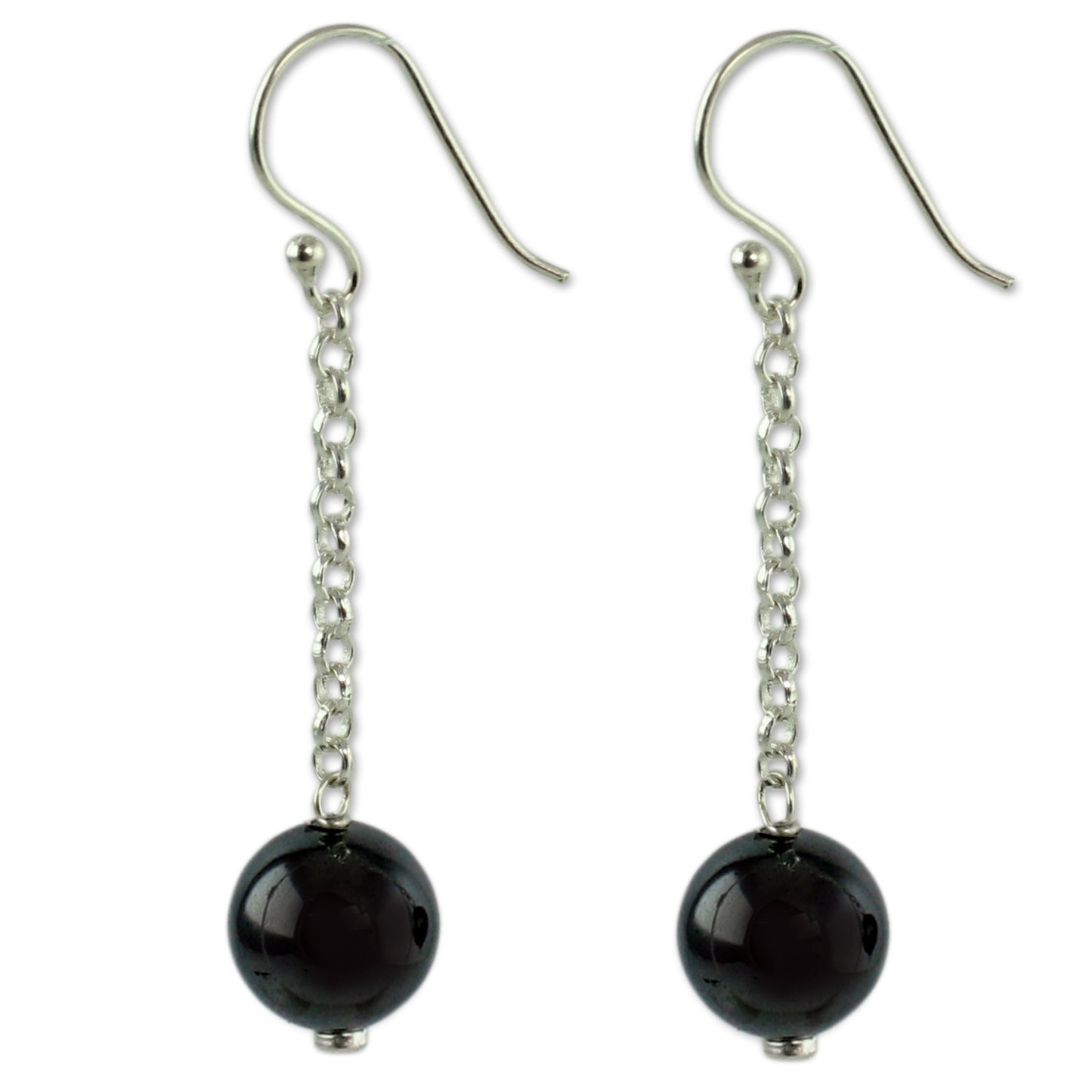 Love Pendulums Hematite dangle earrings