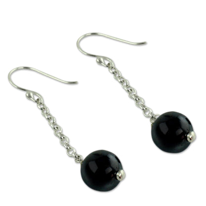 Love Pendulums Hematite dangle earrings