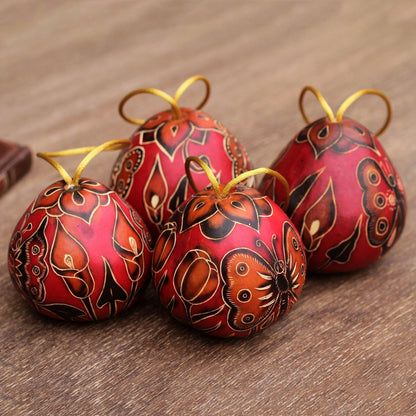 NOVICA - Mate Gourd Ornaments