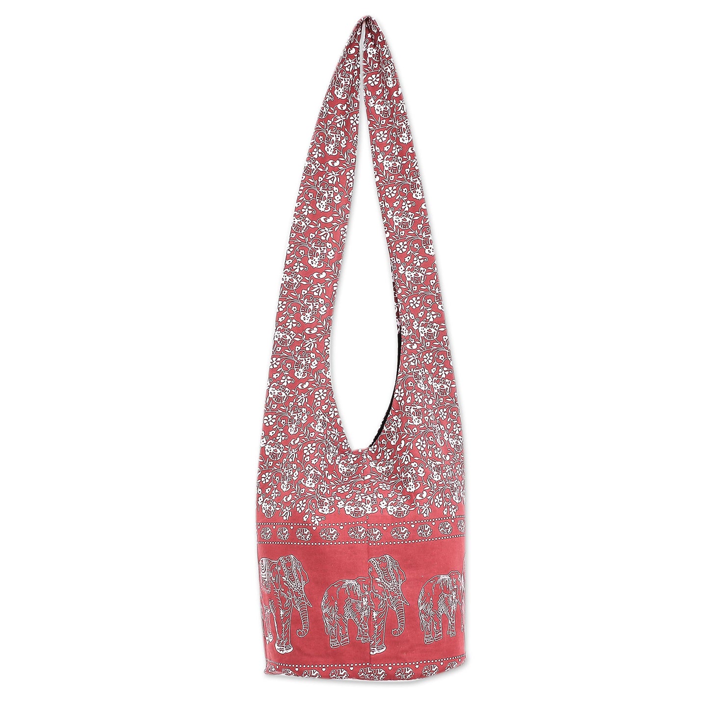 Red Siam Cotton shoulder bag