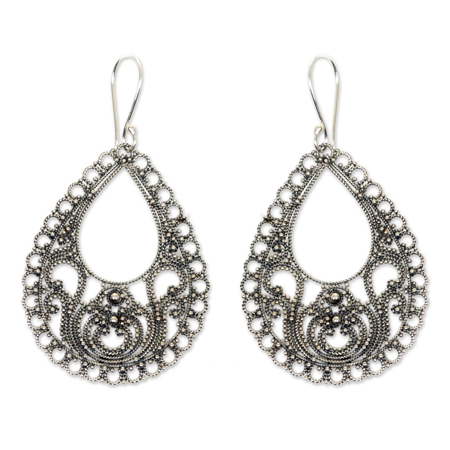 Bali Glam Sterling Silver Earrings