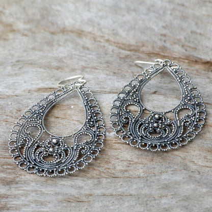 Bali Glam Sterling Silver Earrings