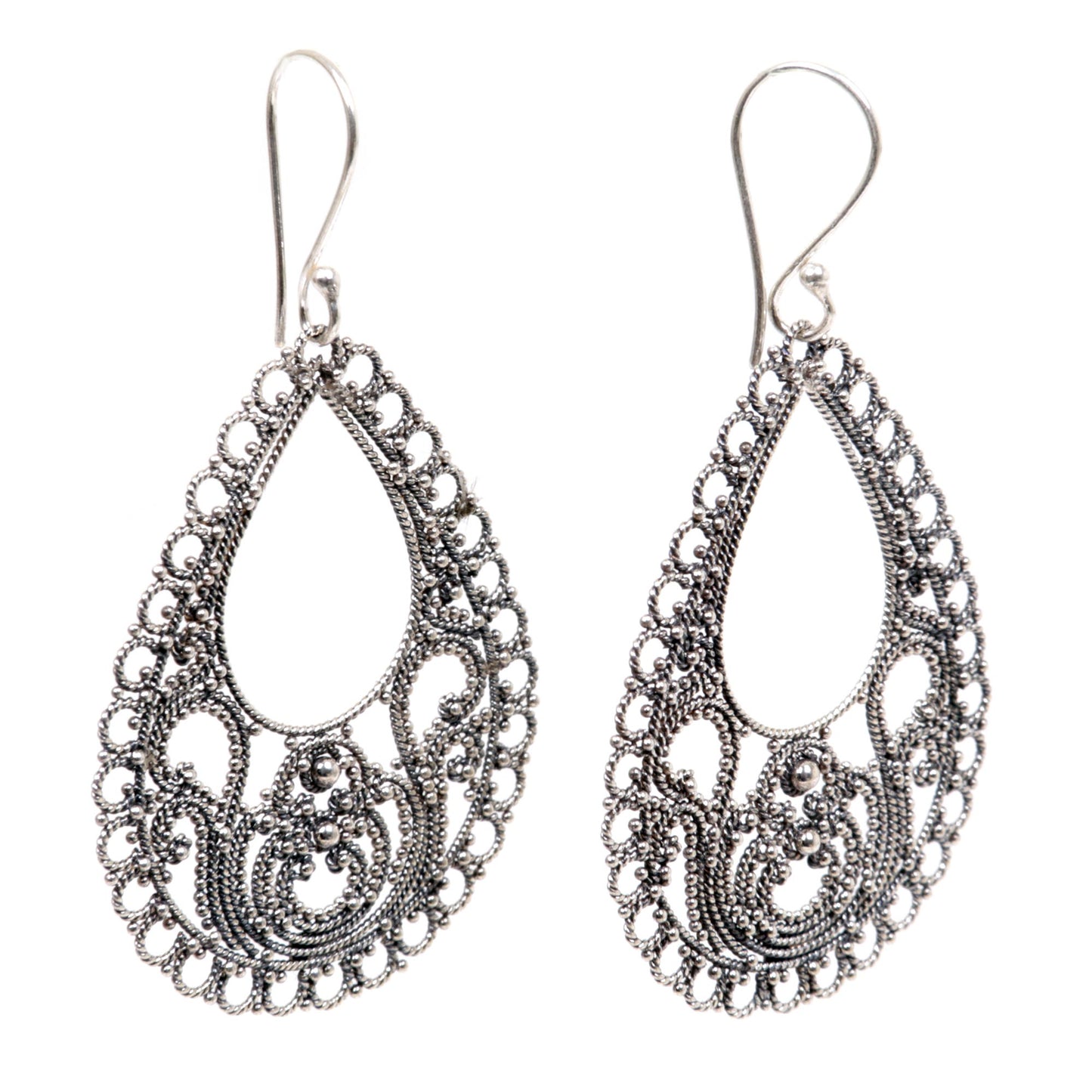 Bali Glam Sterling Silver Earrings