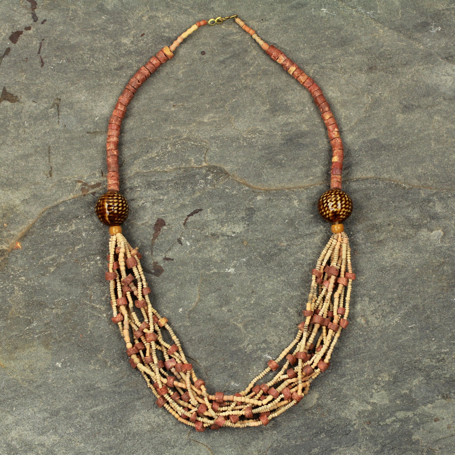 Nene Brass Beaded Necklace