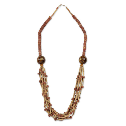 Nene Brass Beaded Necklace