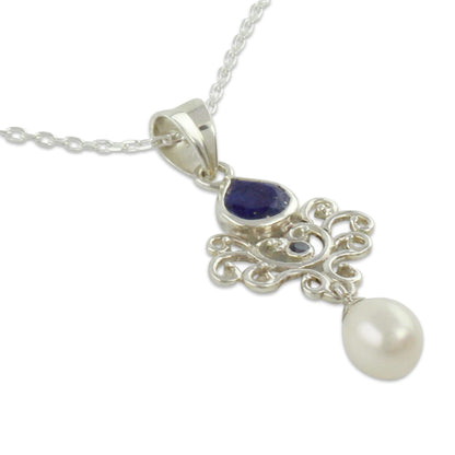 Azure Crown Sterling Silver Necklace