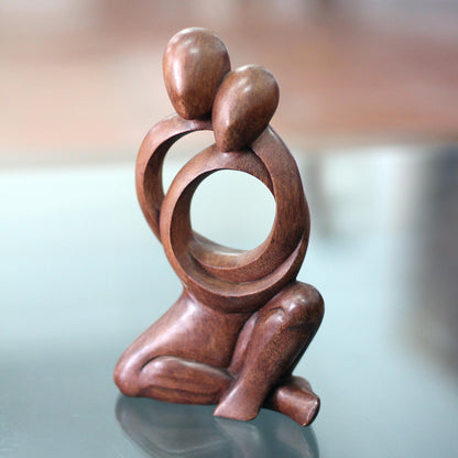 Together Forever Abstract Lovers Sculpture