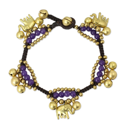 Fortune's Melody Brass Beaded Bracelet