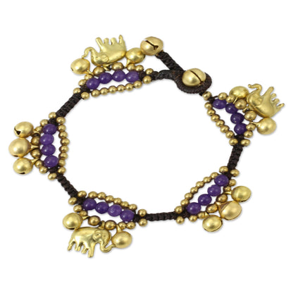 Fortune's Melody Brass Beaded Bracelet