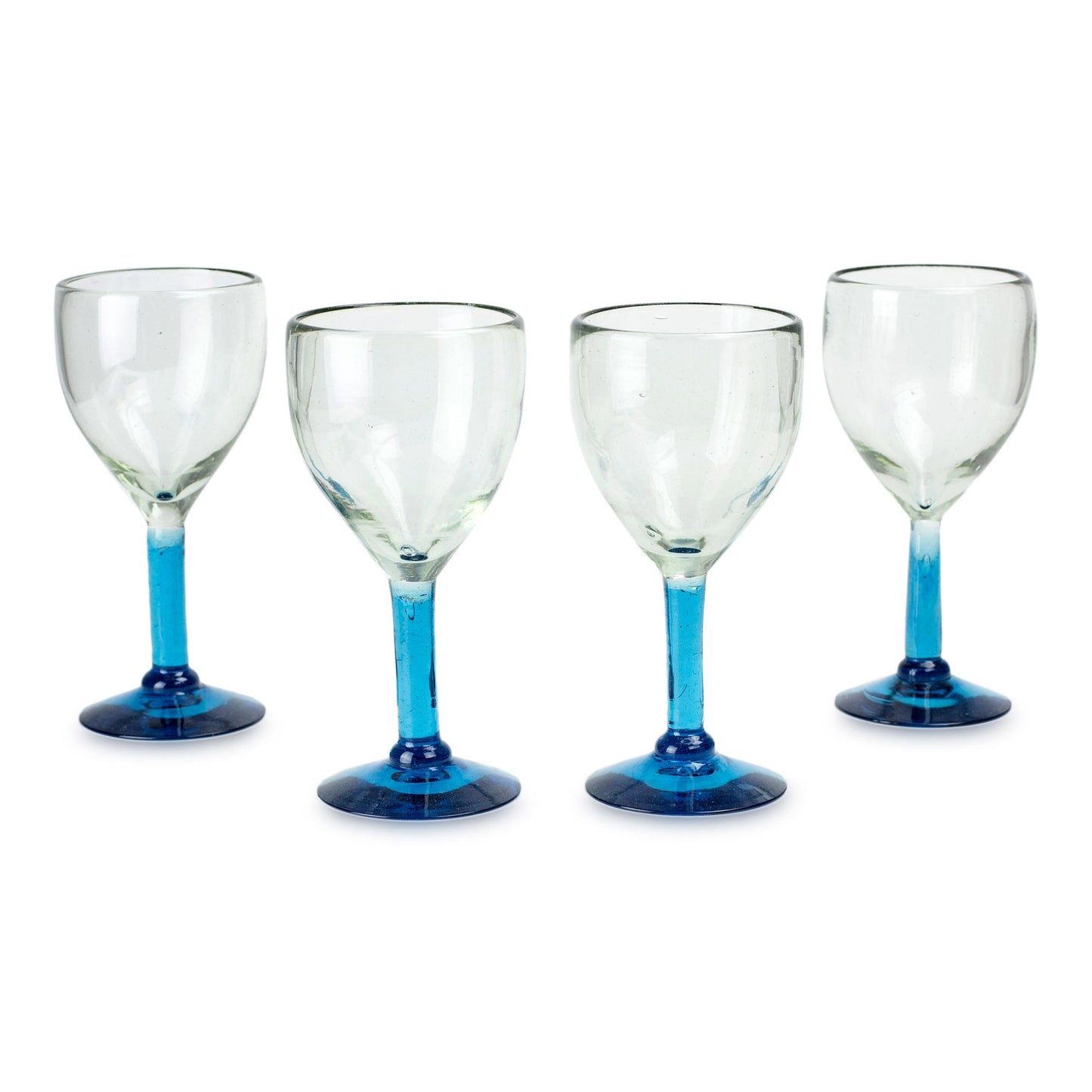 Caribbean Mirage Hand Blown Water Glasses