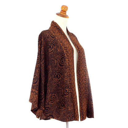 Javanese Brown Batik Jacket