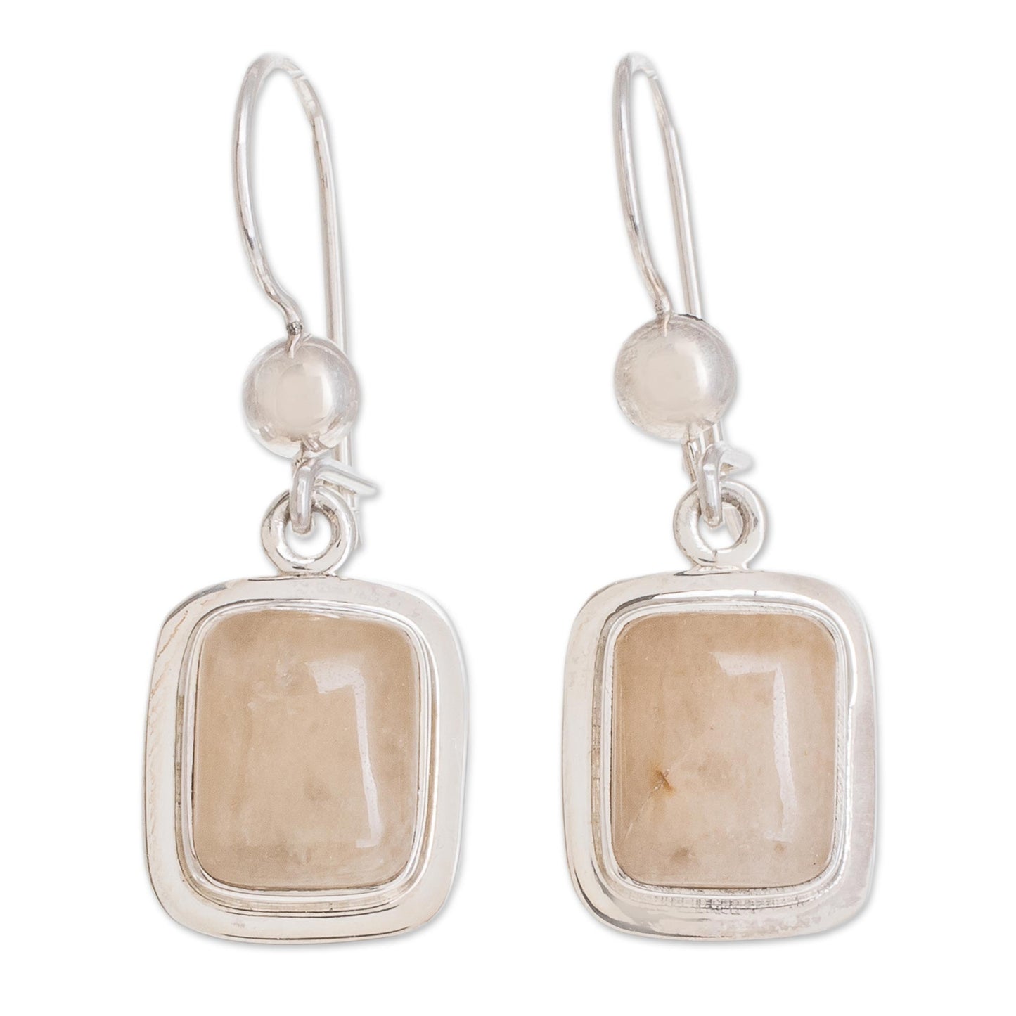 Maya Sunbeam Quartz & Silver Dangle Earrings