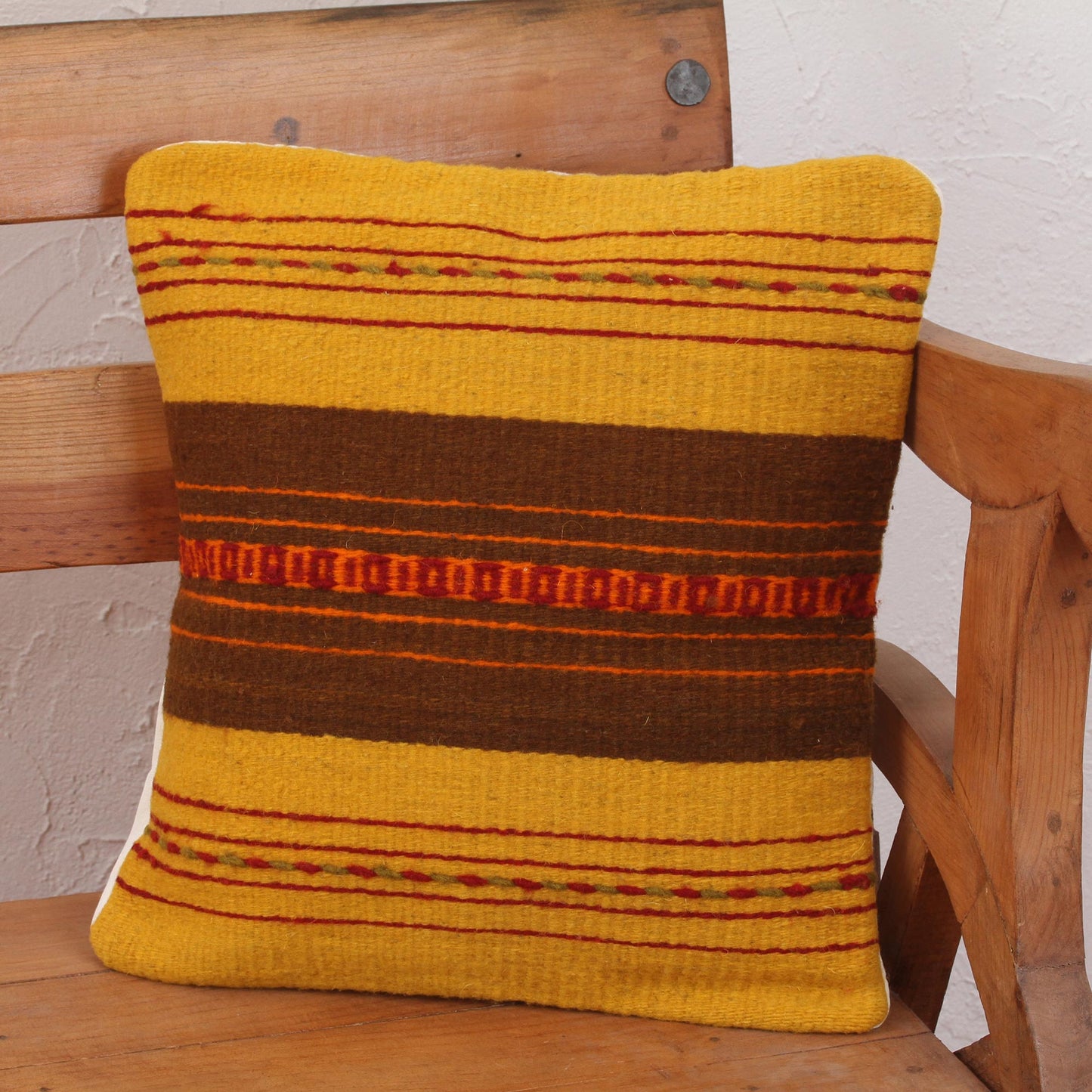 Zapotec Vibes Handcrafted Wool Zapotec Cushion Cover