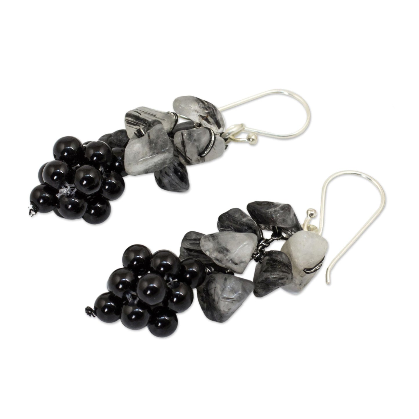 Heavenly Gift Handmade Gemstone Cluster Earrings