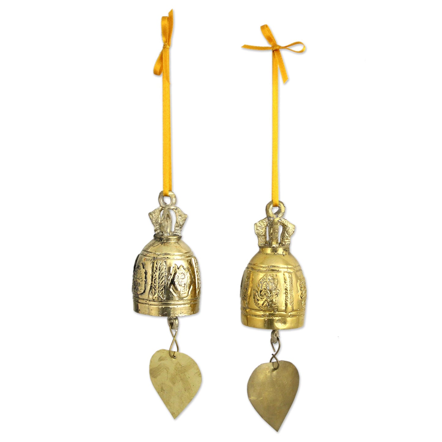 Buddhist Bell Brass Ornament Crafted by Hand (6 Inch)