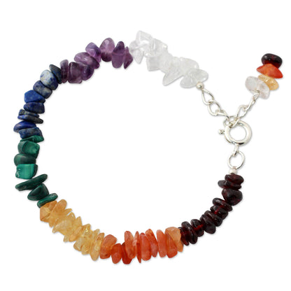 Peaceful Mantra Multi-gemstone Bracelet