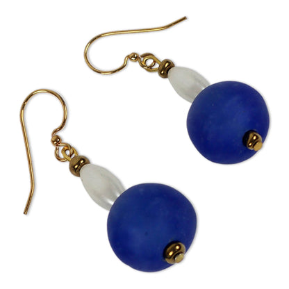 Timeless Handmade Recycled Glass Earrings