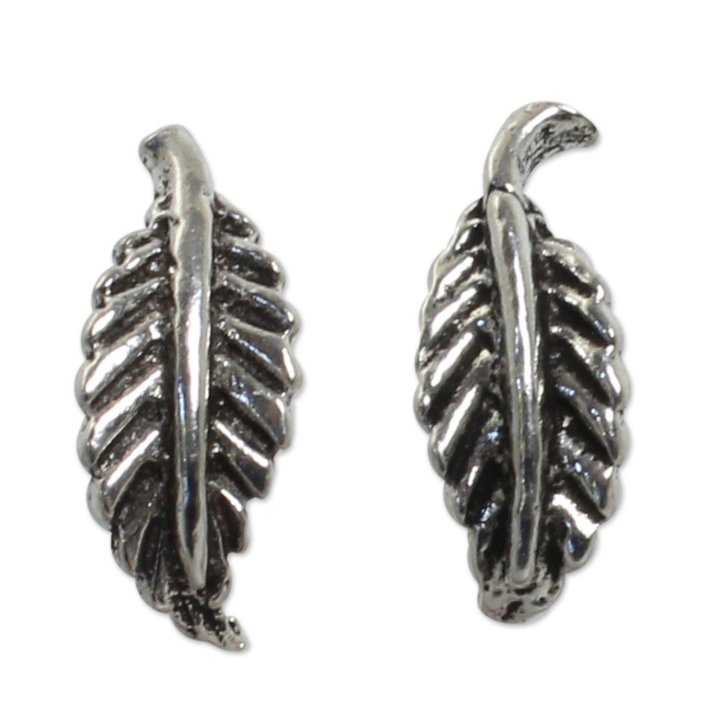 Whispering Leaves Silver Leaf Theme Earrings