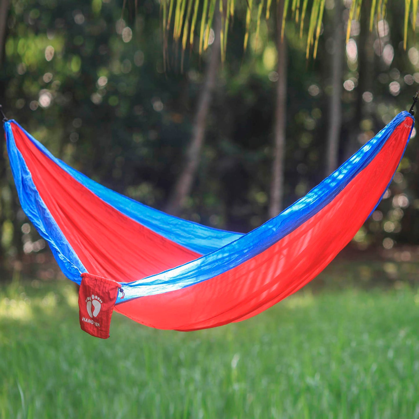 Comet for HANG TEN Fiery Red Single Size Parachute Hammock with Hanging Hooks