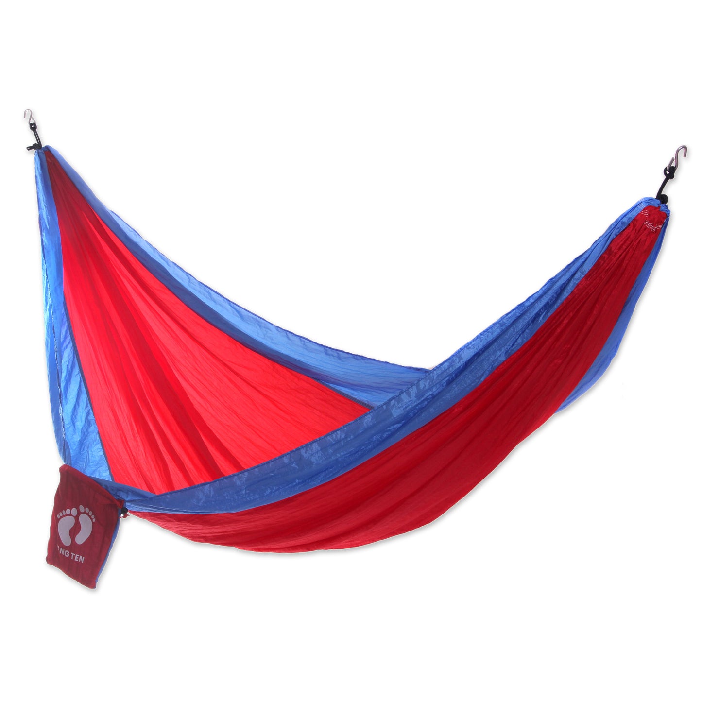 Comet for HANG TEN Fiery Red Single Size Parachute Hammock with Hanging Hooks