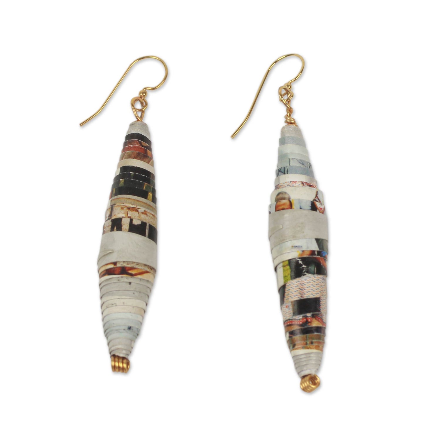 Colored Pencil Handmade Eco-Earrings