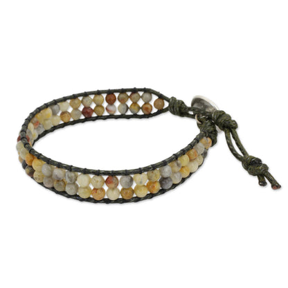 Two in Love Thai Jasper Beaded Wristband