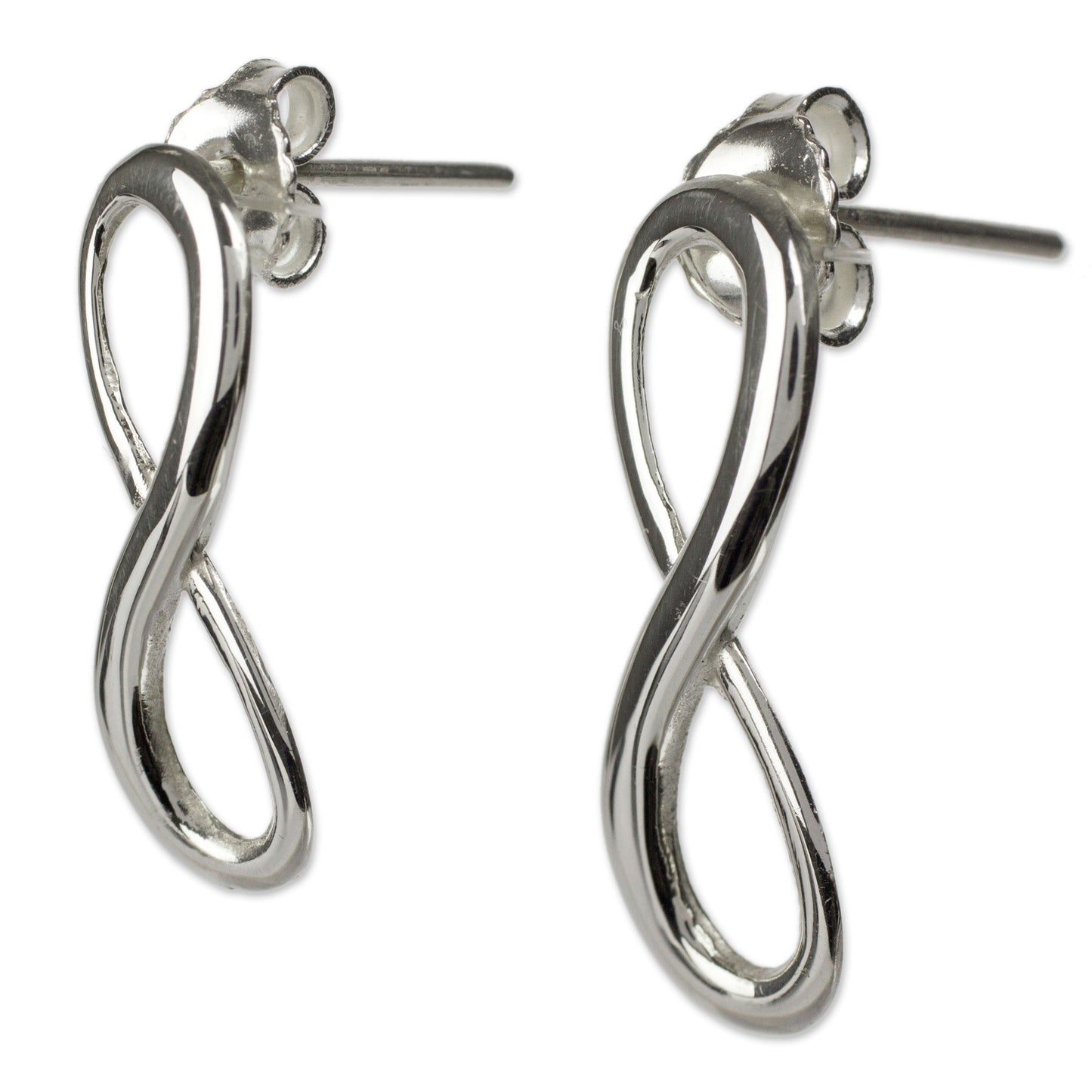 Infinite Maya Harmony Silver Drop Earrings