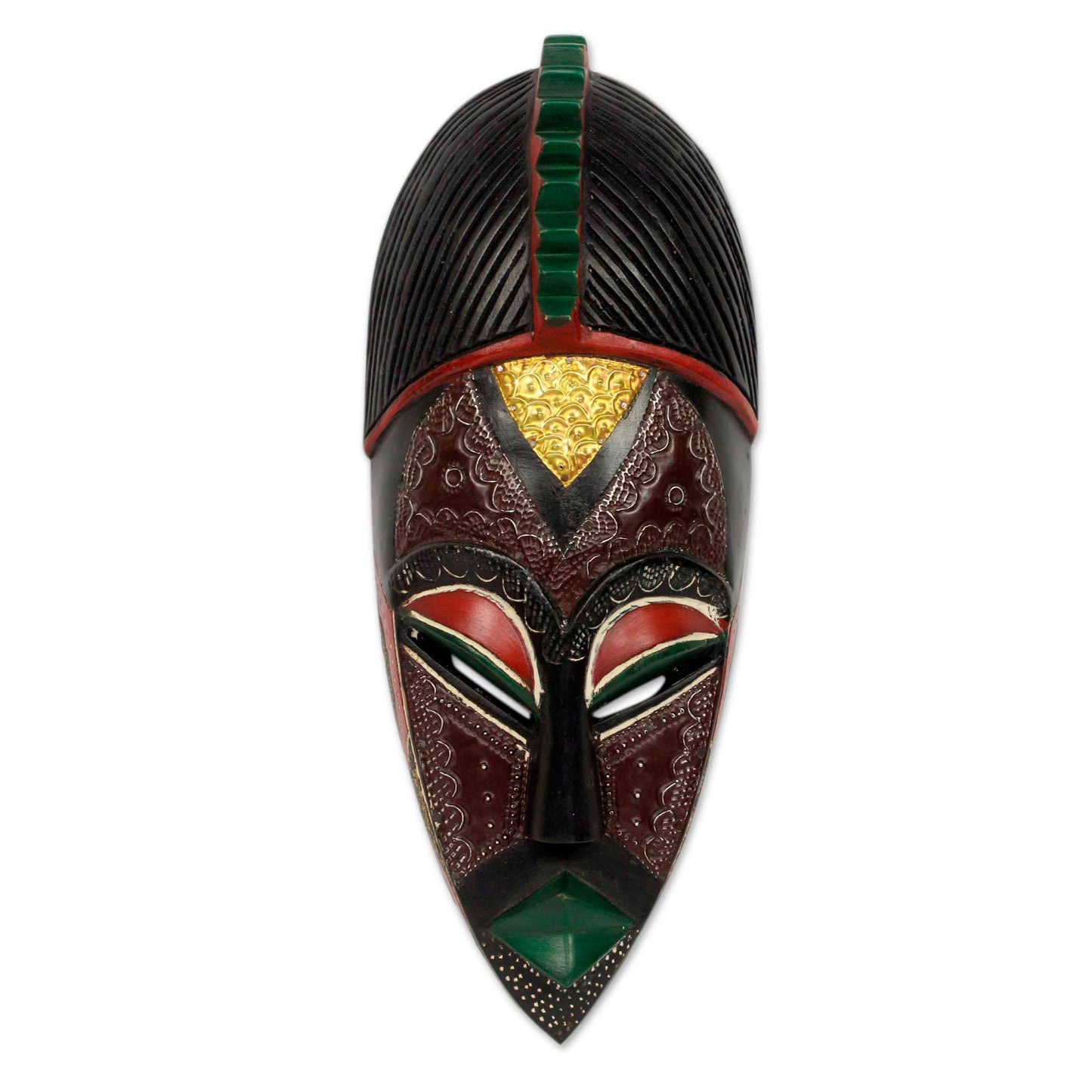 Heart Secrets Ornate Multicolor African Mask