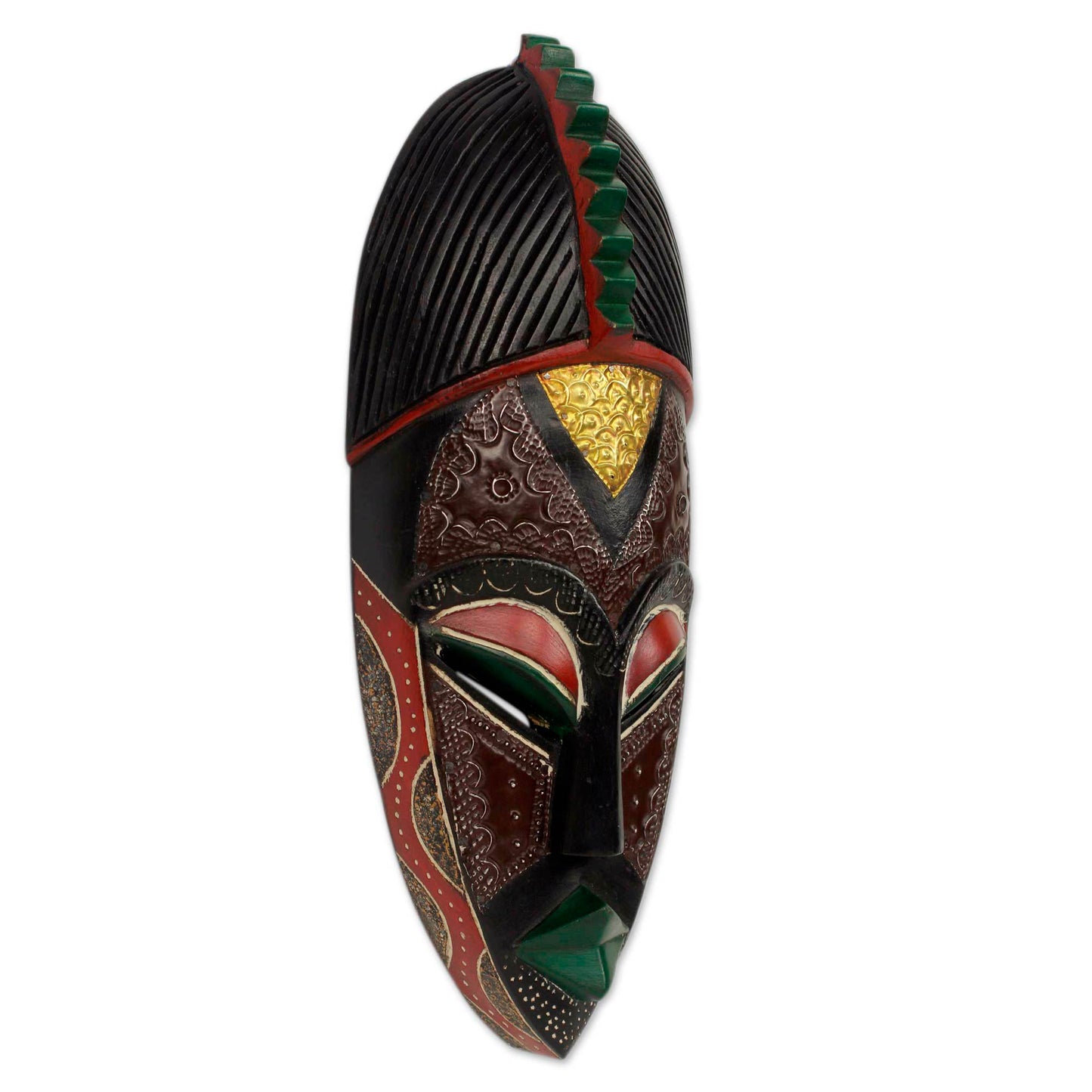 Heart Secrets Ornate Multicolor African Mask