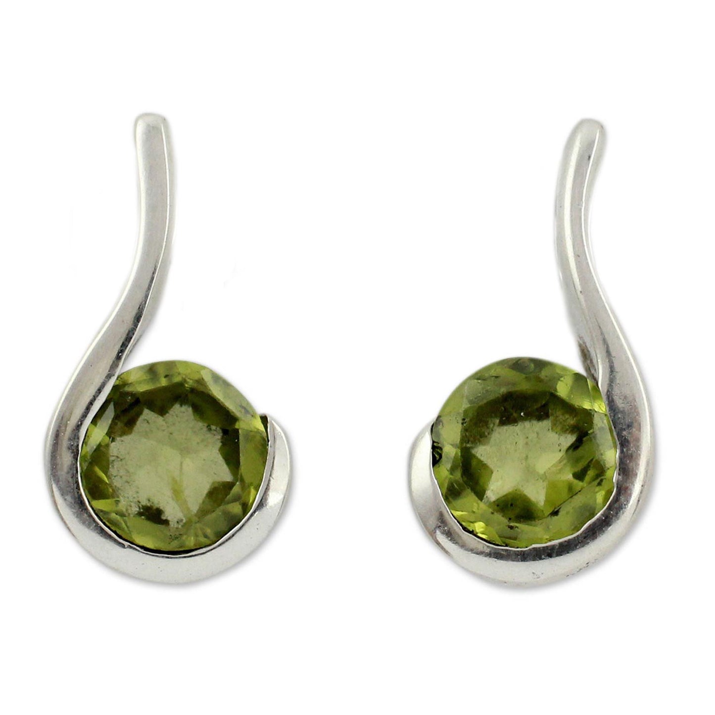 Lime Droplet Women's Peridot Jewelry from India