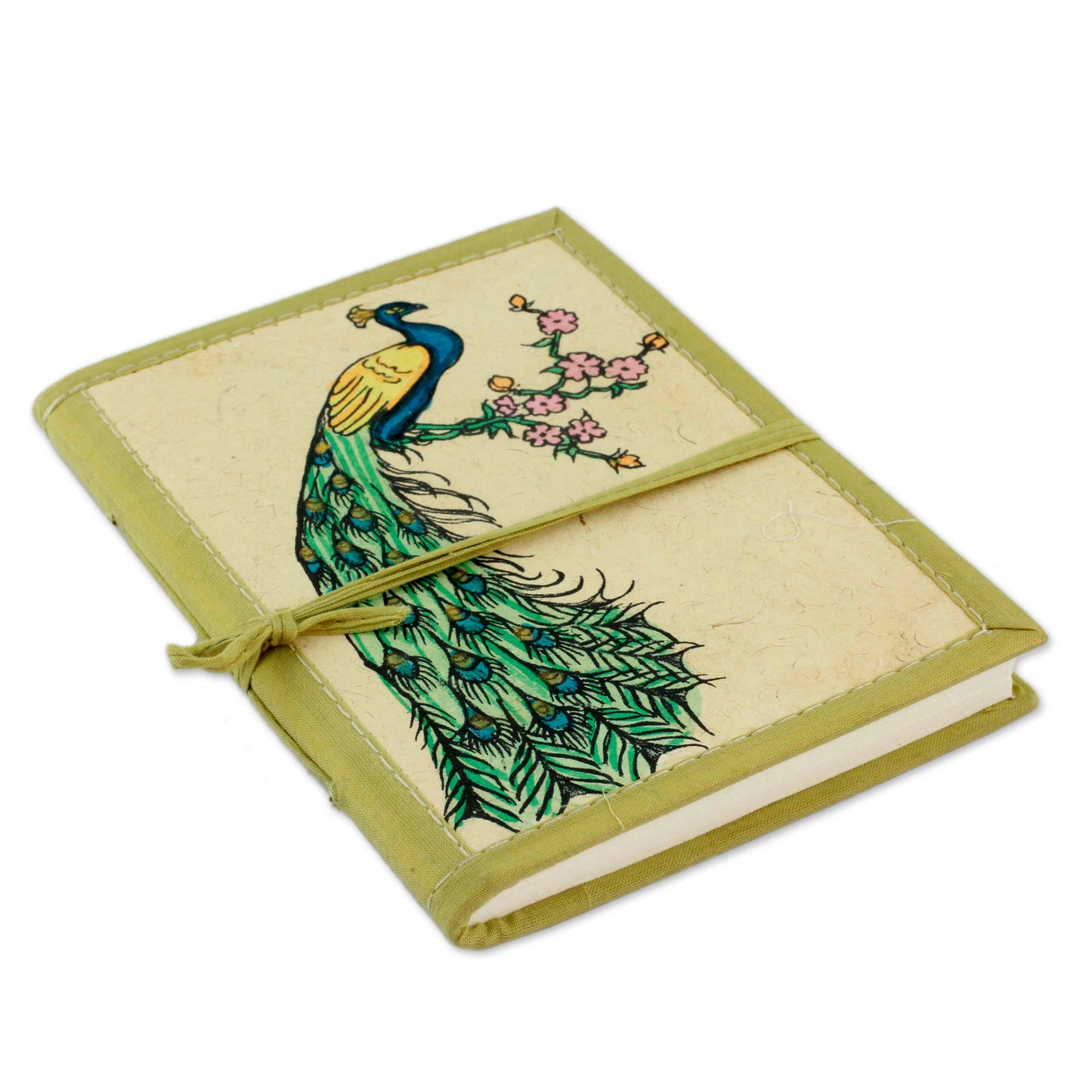 Peacock Journeys Handmade Paper Journal