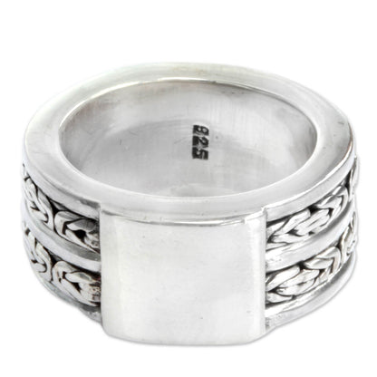 Excellence Sterling Silver Band Ring