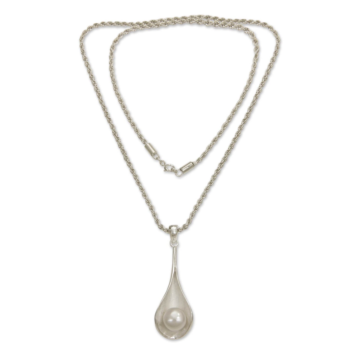 Nature's Tear Cultured Pearl Pendant Necklace