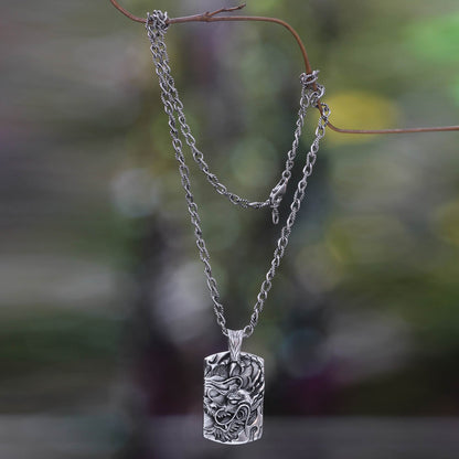 Ancient Dragon Men's Pendant Necklace