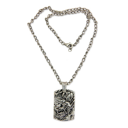 Ancient Dragon Men's Pendant Necklace